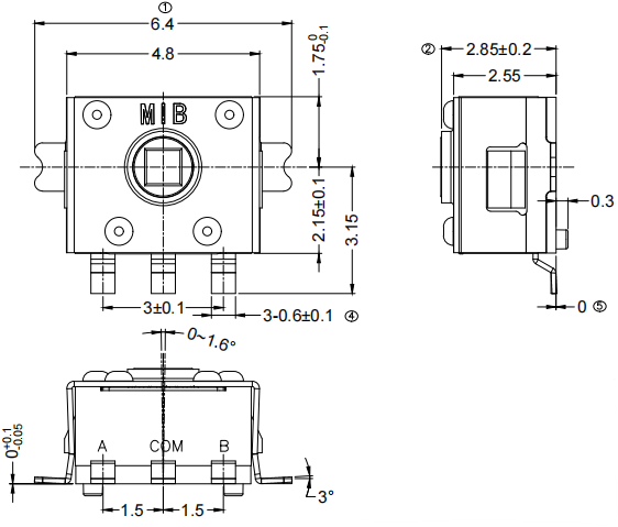 THBM03-A035NB-R-A 尺寸图