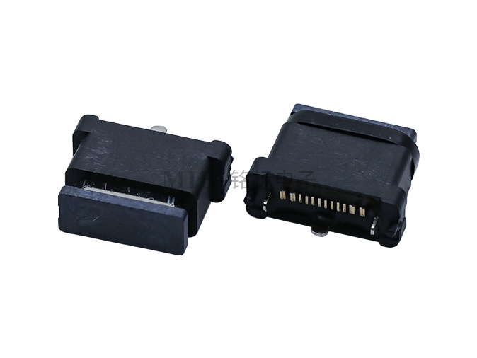 IPX8防水 立式Type-C USB 16PIN立式