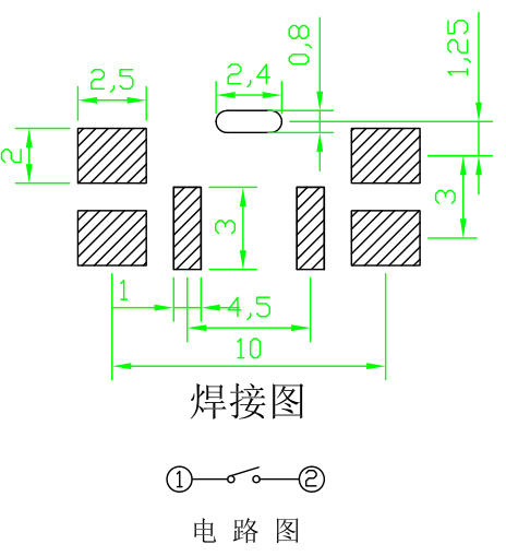 THBM03-A035NB-R-A 焊盘图